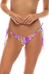 Luli Fama Oasis Babe Wavy Ruched Back Tie Side Bottom